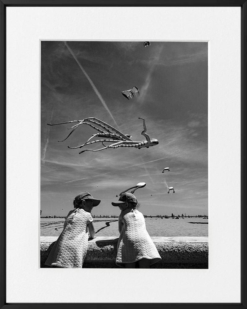 Ivailo Stanev-Álvarez-Cometas-El Cabañal, Valencia-40x50 cm With Custom Black Aluminium Frame-open editions-Monochrome Hub-Gallery for Fine Art Photography