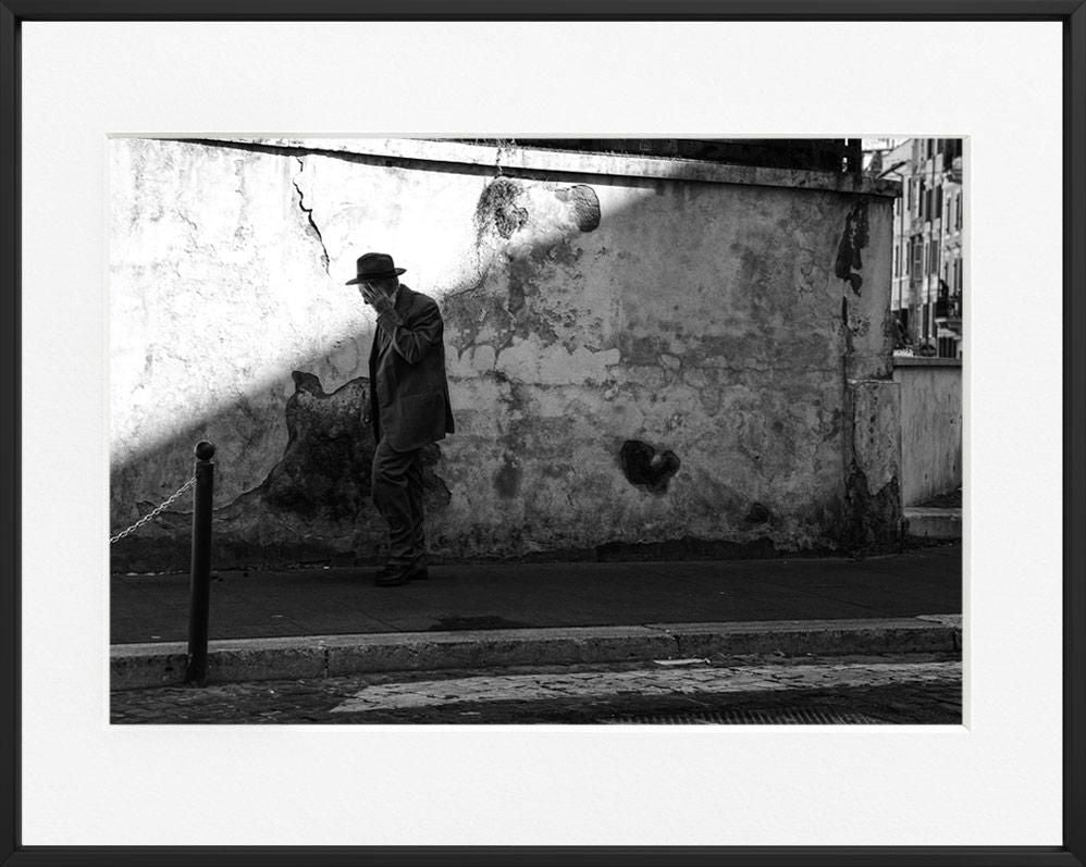 Ivailo Stanev-Álvarez-Rome, Italy-40x50 cm With Custom Black Aluminium Frame-open editions-Monochrome Hub-Gallery for Fine Art Photography