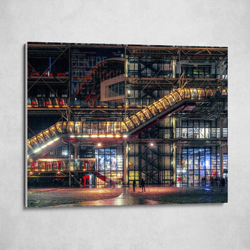 Monochrome Hub-CENTRE POMPIDOU, PARIS--canvas-Monochrome Hub-Gallery for Fine Art Photography