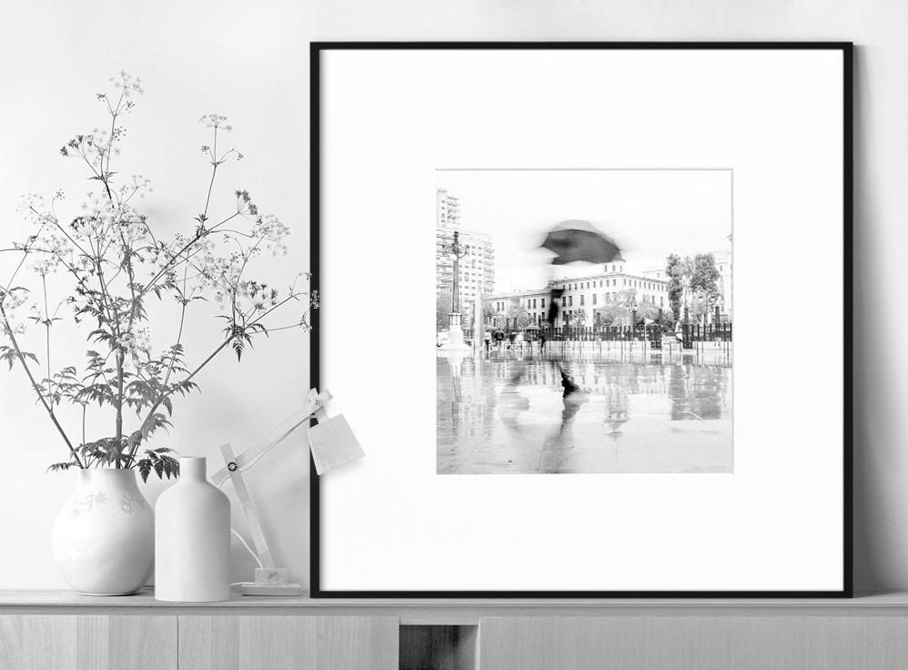 Ivailo Stanev-Álvarez-In the rain-Valencia-I-80x80 cm-limited editions-Monochrome Hub-Gallery for Fine Art Photography