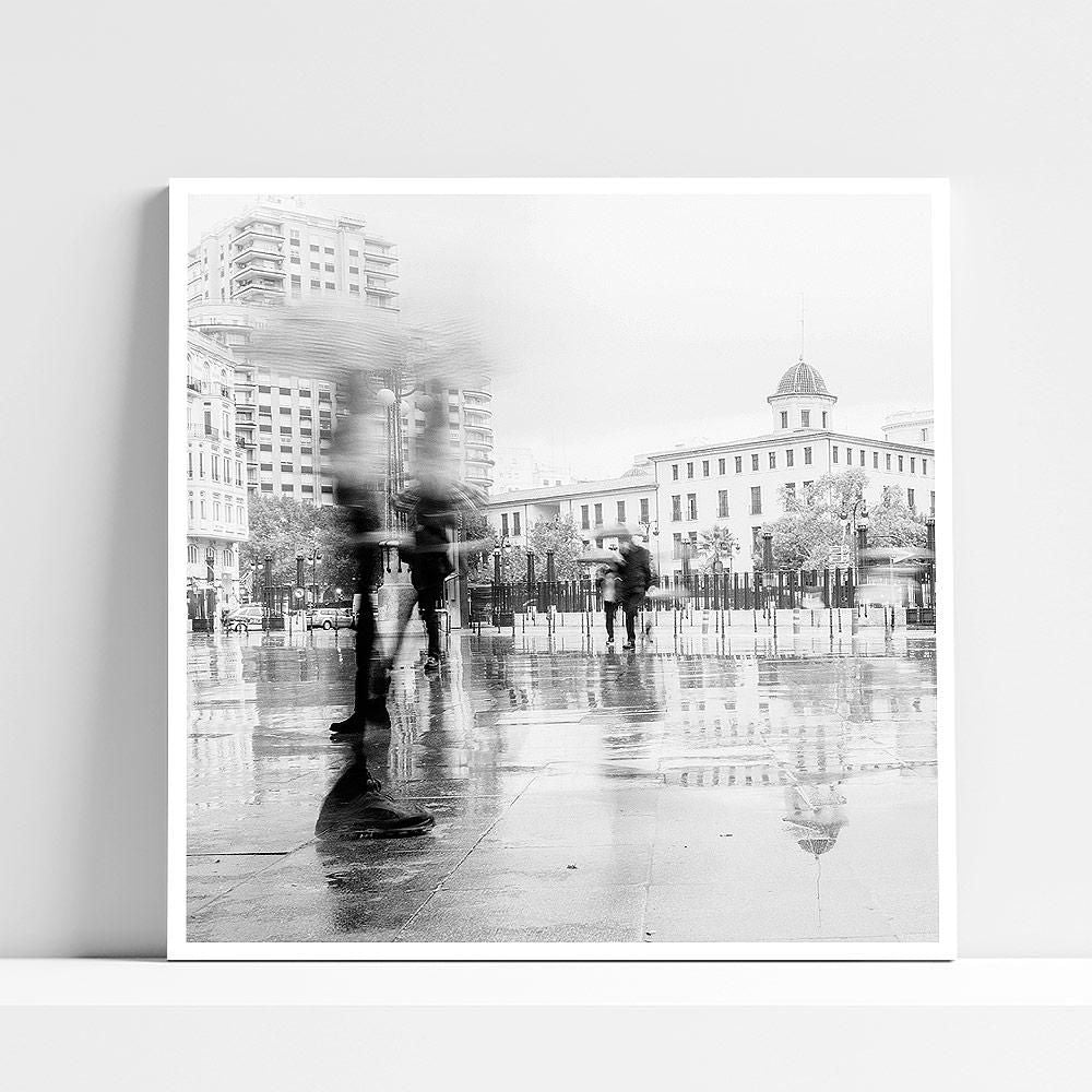 Ivailo Stanev-Álvarez-In the rain-Valencia-III--limited editions-Monochrome Hub-Gallery for Fine Art Photography