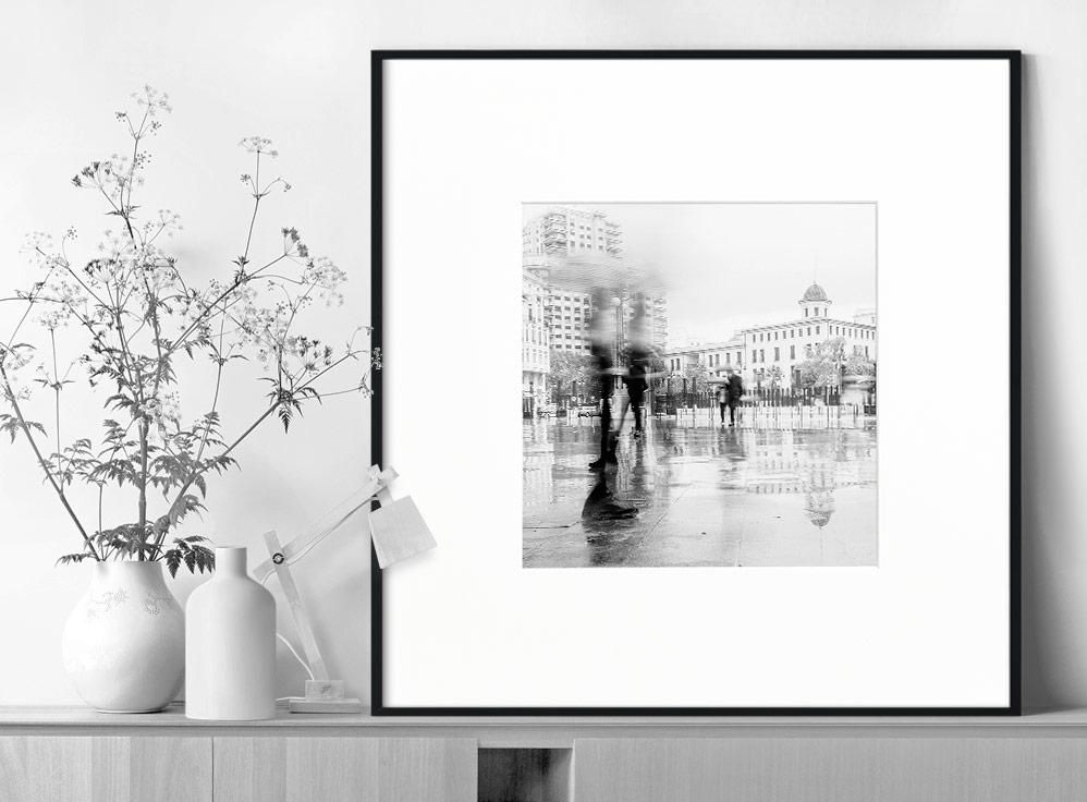 Ivailo Stanev-Álvarez-In the rain-Valencia-III-80x80 cm-limited editions-Monochrome Hub-Gallery for Fine Art Photography
