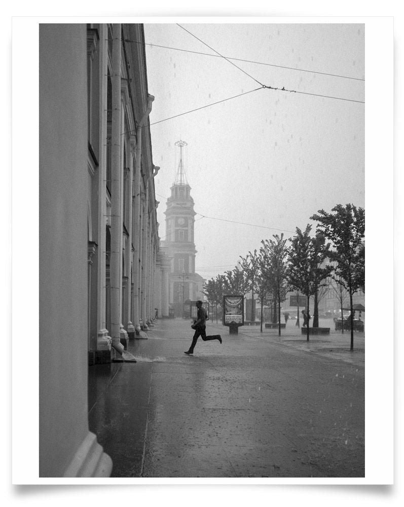 Ivailo Stanev-Álvarez-Rain-St. Petersburg--limited editions-Monochrome Hub-Gallery for Fine Art Photography