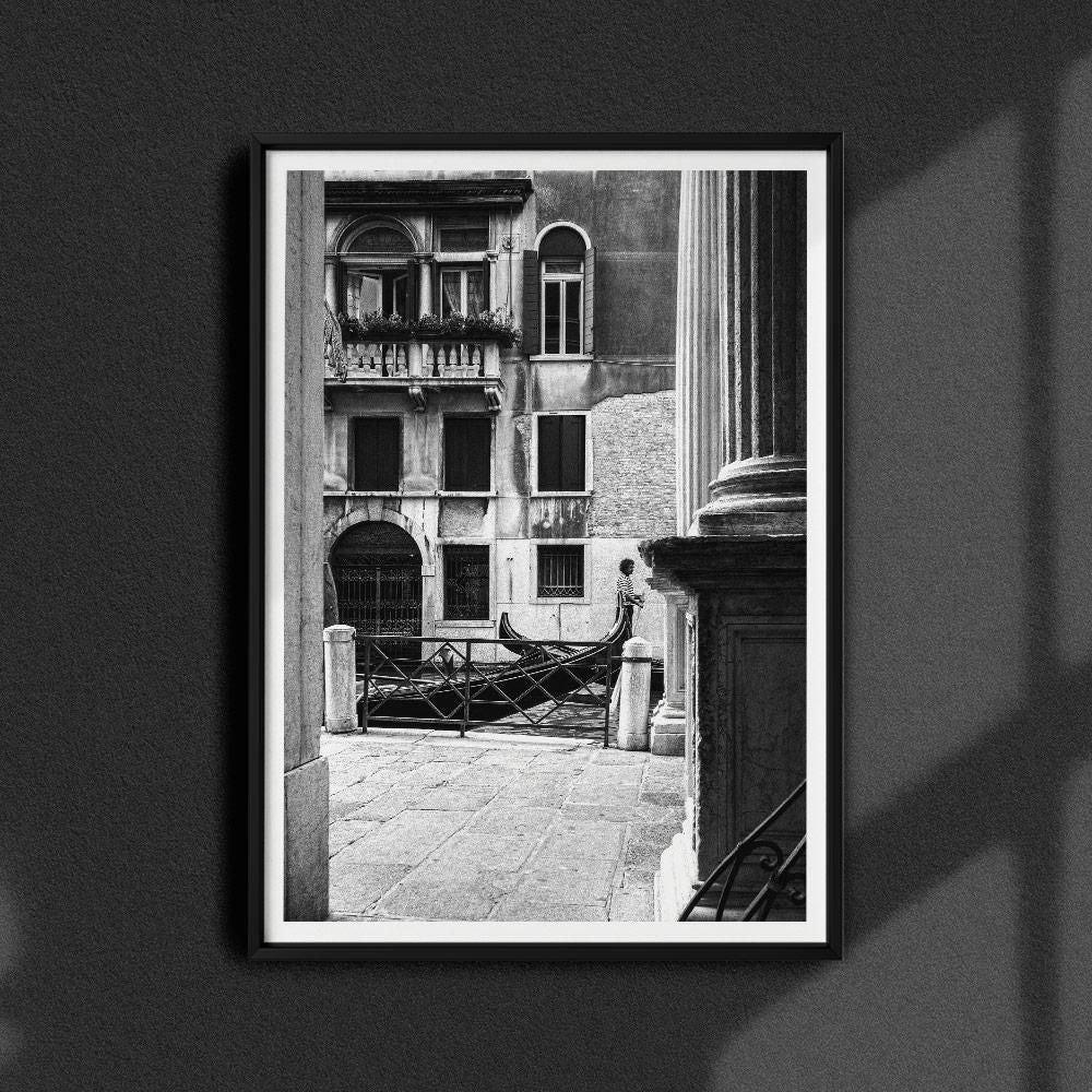 Monochrome Hub-STREETS OF VENICE--posters-Monochrome Hub-Gallery for Fine Art Photography