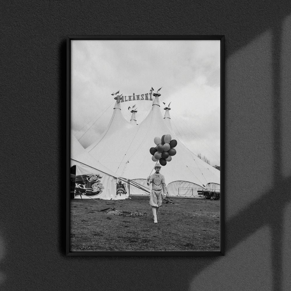 Monochrome Hub-THE CLOWN--posters-Monochrome Hub-Gallery for Fine Art Photography