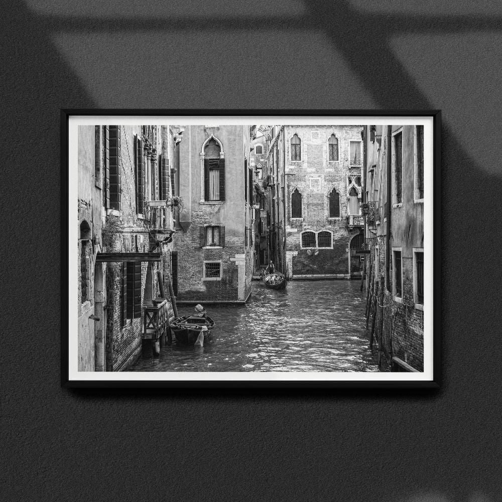 Monochrome Hub-CANALS OF VENICE--posters-Monochrome Hub-Gallery for Fine Art Photography