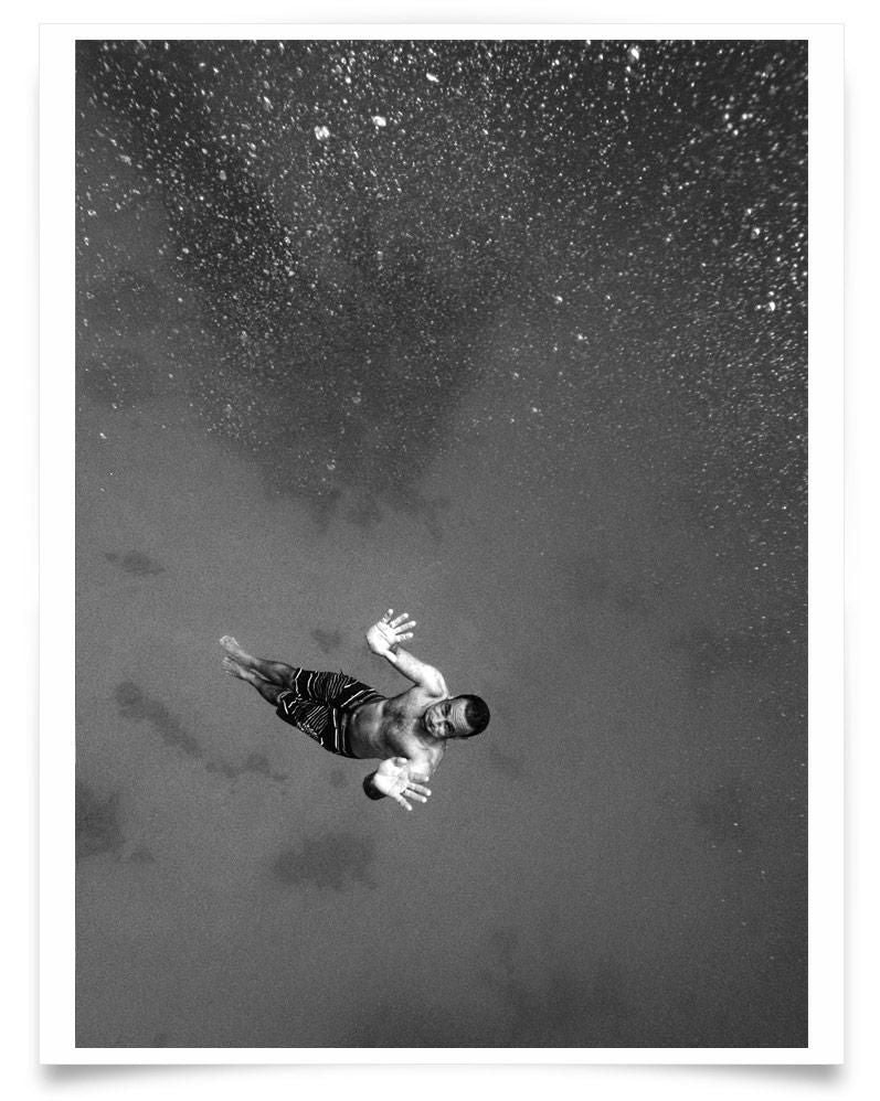 Ivailo Stanev-Álvarez-Underwater, Egypt-40x50 cm With Custom Black Aluminium Frame-open editions-Monochrome Hub-Gallery for Fine Art Photography