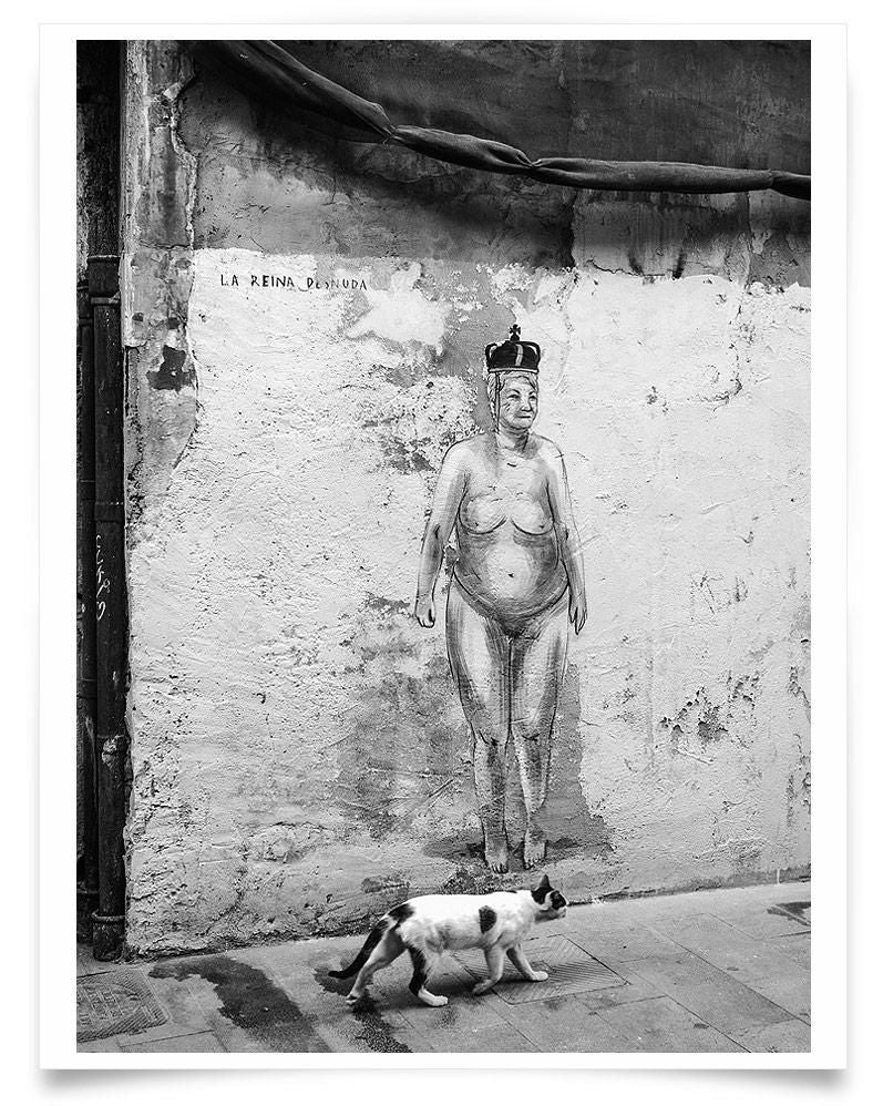 Ivailo Stanev-Álvarez-La Reina Desnuda-40x50 cm With Custom Black Aluminium Frame-open editions-Monochrome Hub-Gallery for Fine Art Photography