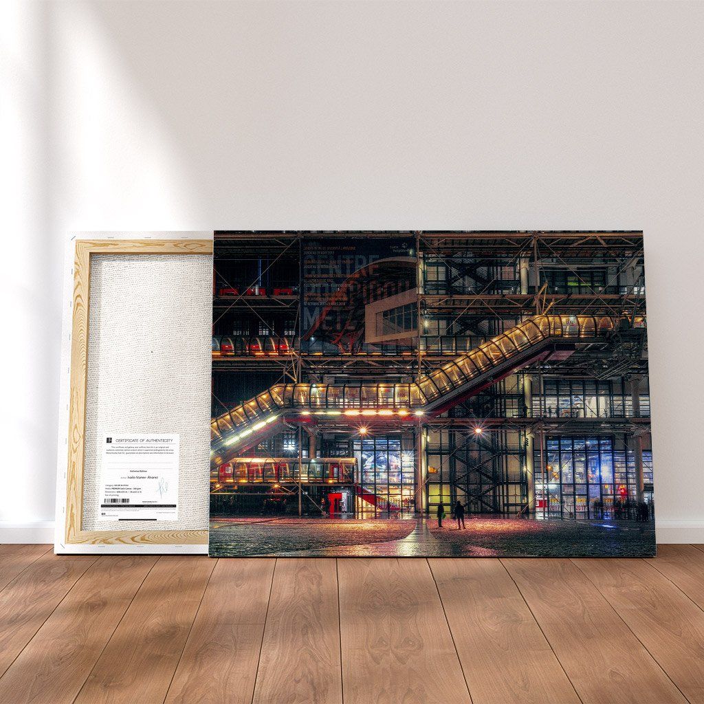 Monochrome Hub-CENTRE POMPIDOU, PARIS--canvas-Monochrome Hub-Gallery for Fine Art Photography