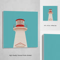 Monochrome Hub-LIGHTHOUSE-WHITE--canvas-Monochrome Hub-Gallery for Fine Art Photography