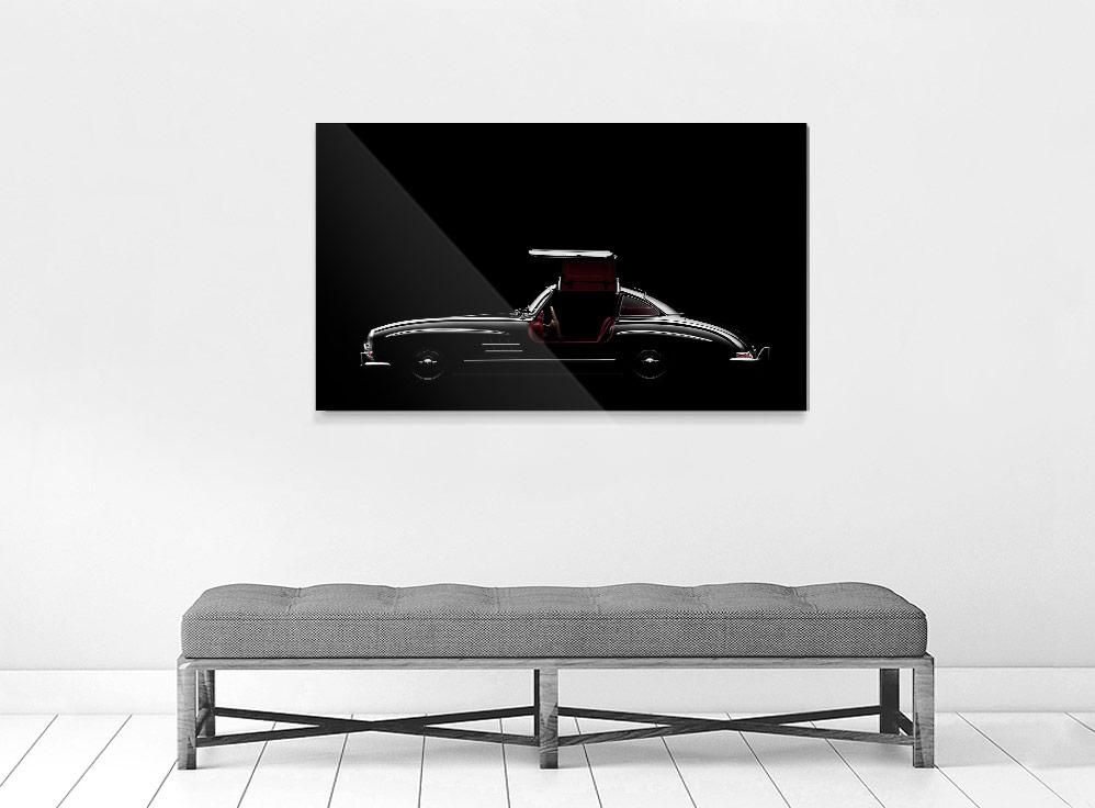 Ivo Ivanov-MERCEDES BENZ 300SL-SIDE-80x100 cm-limited editions-Monochrome Hub-Gallery for Fine Art Photography