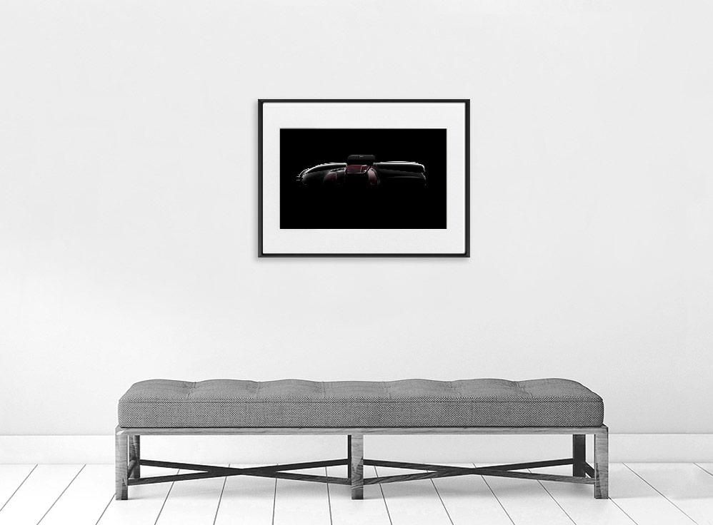 Ivo Ivanov-MERCEDES BENZ 300SL-TOP-50x70 cm-limited editions-Monochrome Hub-Gallery for Fine Art Photography