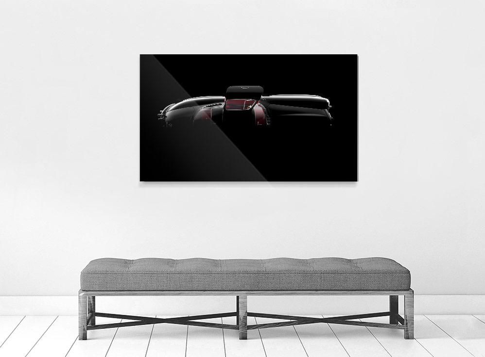 Ivo Ivanov-MERCEDES BENZ 300SL-TOP-80x100 cm-limited editions-Monochrome Hub-Gallery for Fine Art Photography