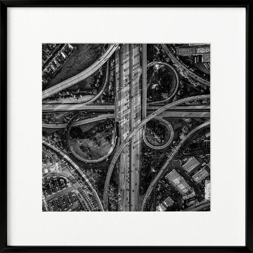 Mitch Rouse-LA Interchange-3--limited editions-Monochrome Hub-Gallery for Fine Art Photography