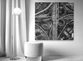 Mitch Rouse-LA Interchange-3-120x120 cm-limited editions-Monochrome Hub-Gallery for Fine Art Photography