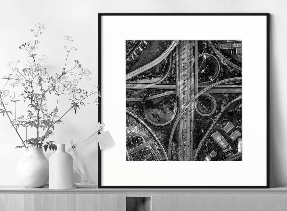 Mitch Rouse-LA Interchange-3-50x50 cm-limited editions-Monochrome Hub-Gallery for Fine Art Photography