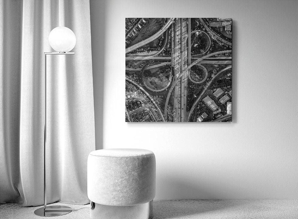Mitch Rouse-LA Interchange-3-70x70 cm-limited editions-Monochrome Hub-Gallery for Fine Art Photography