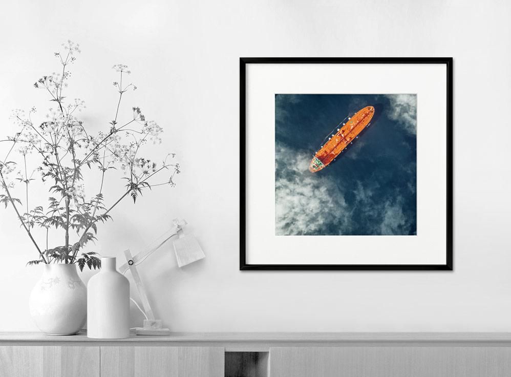 Mitch Rouse-Orange Tanker-32x32 cm-limited editions-Monochrome Hub-Gallery for Fine Art Photography