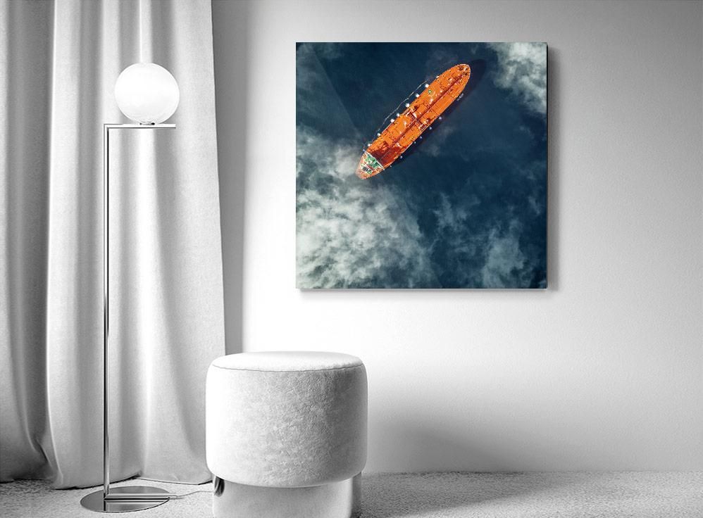 Mitch Rouse-Orange Tanker-70x70 cm-limited editions-Monochrome Hub-Gallery for Fine Art Photography