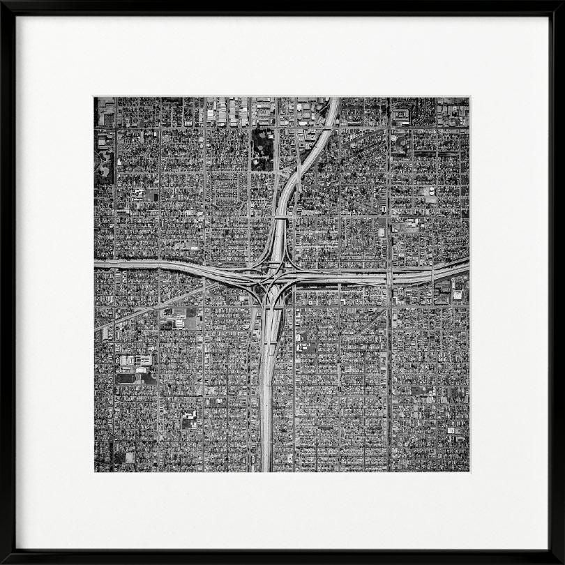 Mitch Rouse-LA Interchange 4--limited editions-Monochrome Hub-Gallery for Fine Art Photography