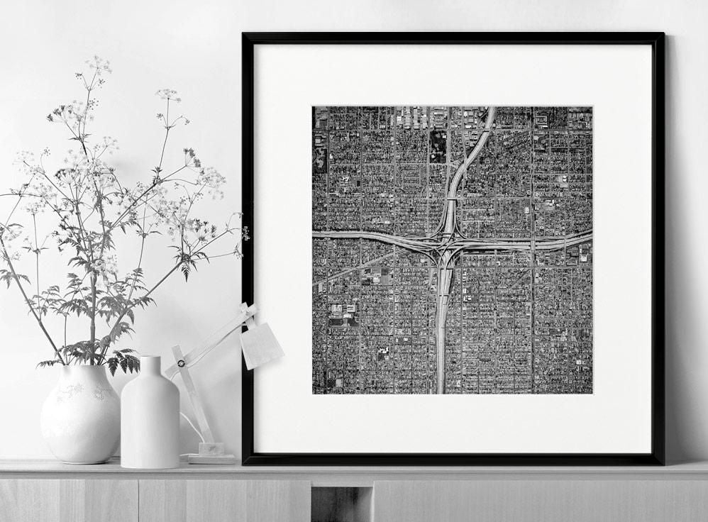 Mitch Rouse-LA Interchange 4-50x50 cm-limited editions-Monochrome Hub-Gallery for Fine Art Photography