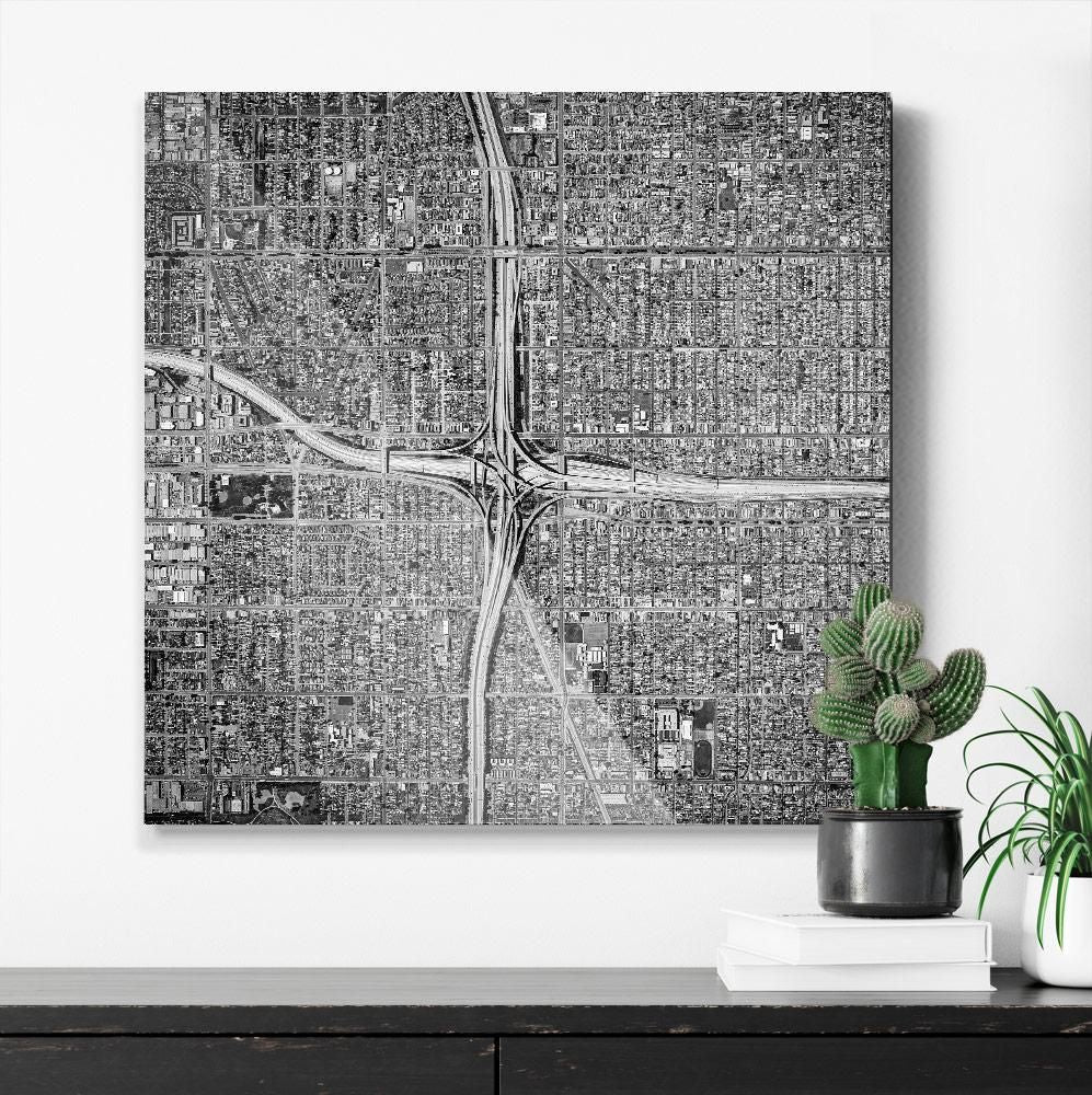 Mitch Rouse-LA Interchange 4--limited editions-Monochrome Hub-Gallery for Fine Art Photography