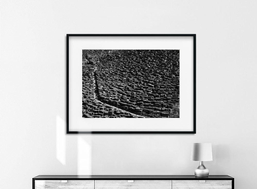 Shinya Itahana-Little Houses Of Tibetan Buddhist Nuns-70x100 cm-limited editions-Monochrome Hub-Gallery for Fine Art Photography