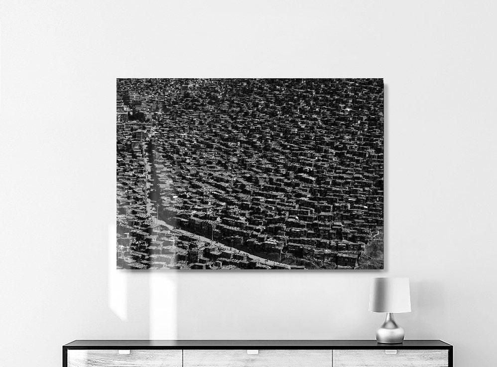 Shinya Itahana-Little Houses Of Tibetan Buddhist Nuns-80x100 cm-limited editions-Monochrome Hub-Gallery for Fine Art Photography