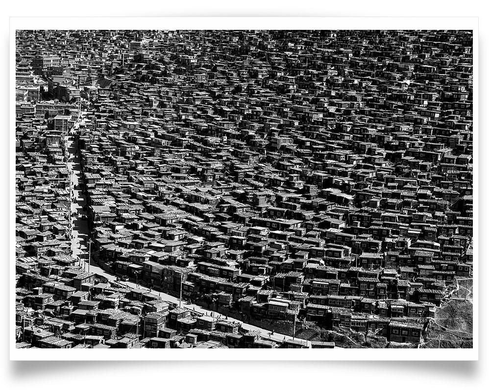 Shinya Itahana-Little Houses Of Tibetan Buddhist Nuns-PRINT ONLY-42x60 cm-limited editions-Monochrome Hub-Gallery for Fine Art Photography