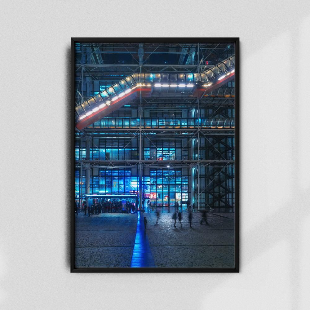 Monochrome Hub-CENTRE POMPIDOU, PARIS-I-40x60 cm-posters-Monochrome Hub-Gallery for Fine Art Photography