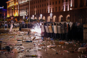 The night-Protests in Sofia #1