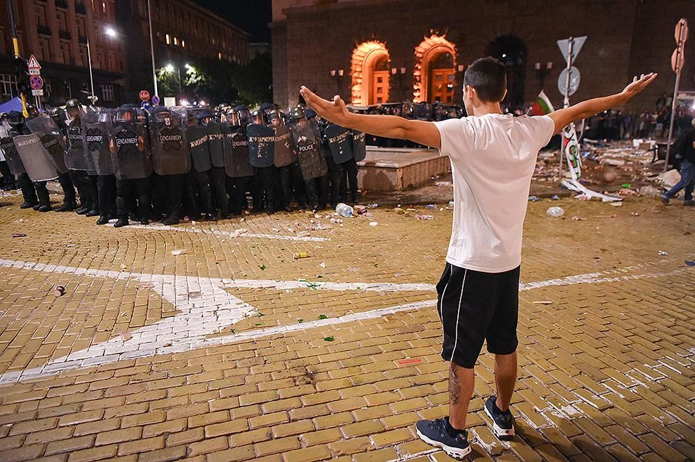 The night-Protests in Sofia #2