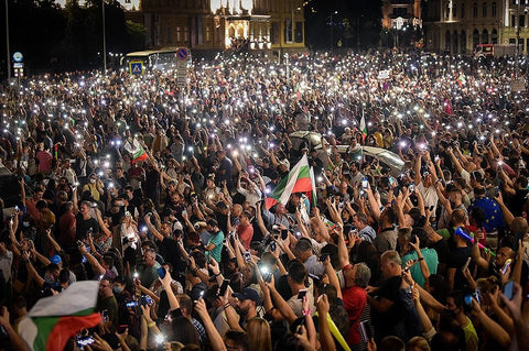 La noche-Protestas en Sofía #3